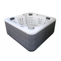 Wanna z hydromasażem jacuzzi spa ogrodowe 216x216x90 cm baia white + Audio 2.0 Astralpool