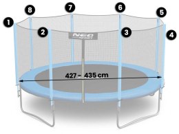 Siatka zewnętrzna do trampolin 435cm 14ft Neo-Sport