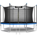 Trampolina ogrodowa 13ft/404cm z siatką wewnętrzną i drabinką Neo-Sport